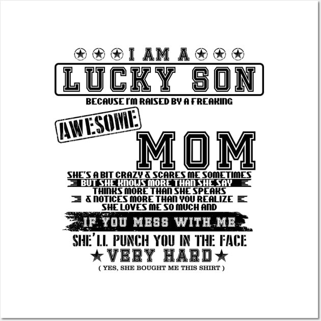 i am a lucky son Wall Art by Amberstore